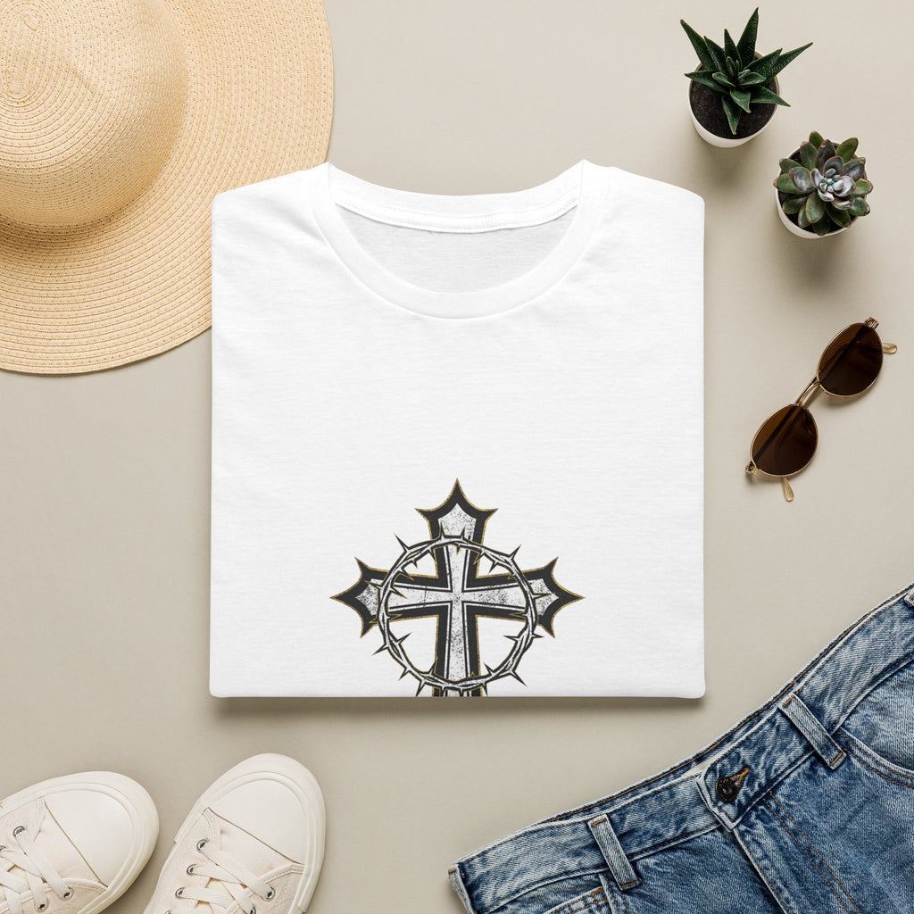 Cross + 'Chosen' T-Shirt — Gothic Faith Graphic Tee