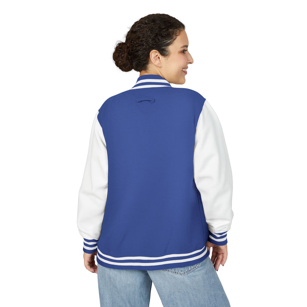 King of Kings Letterman Jacket - Minimal Vertical Script Chest Design