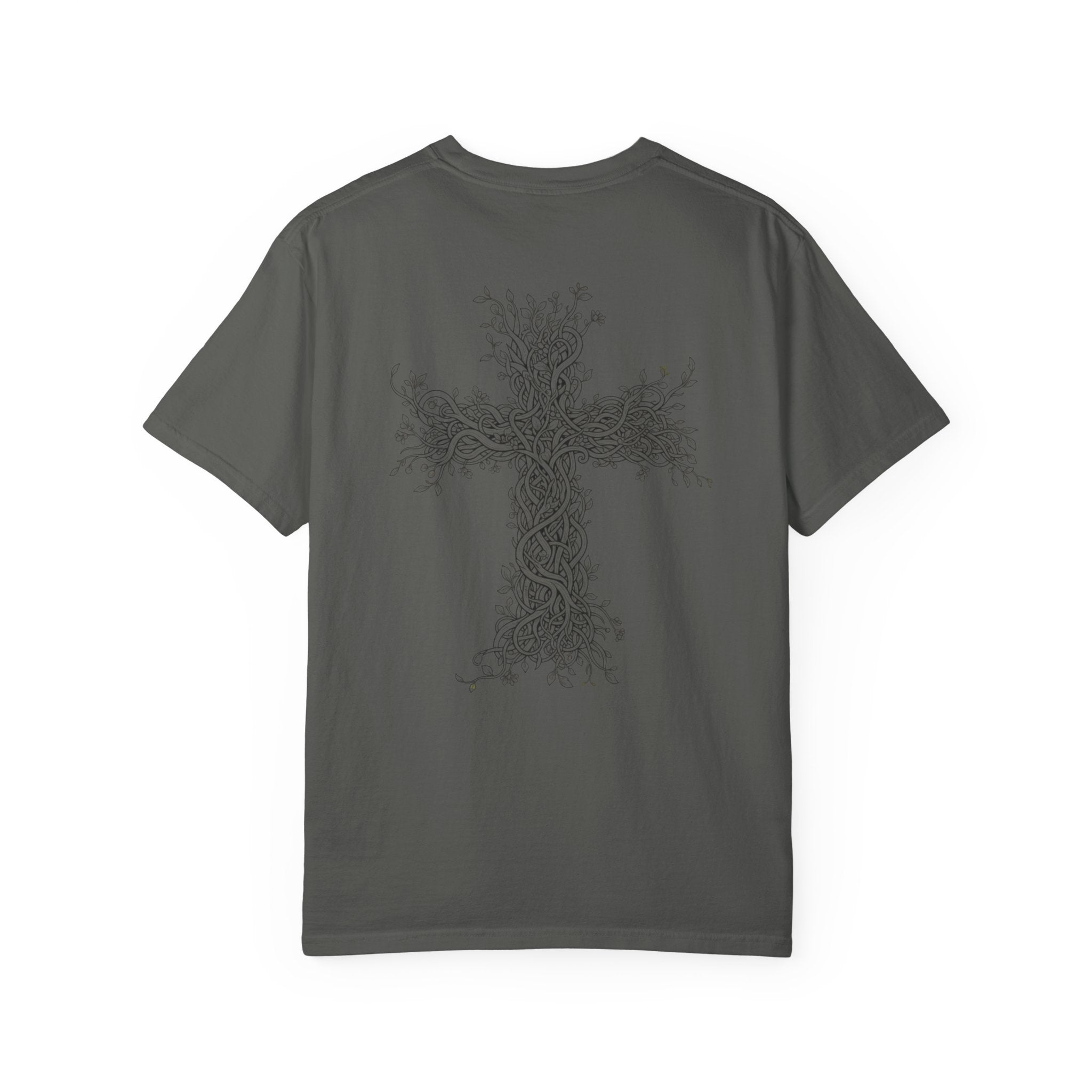 Botanical Cross And Heart T-Shirt — Floral Vine Crossback Graphic Tee
