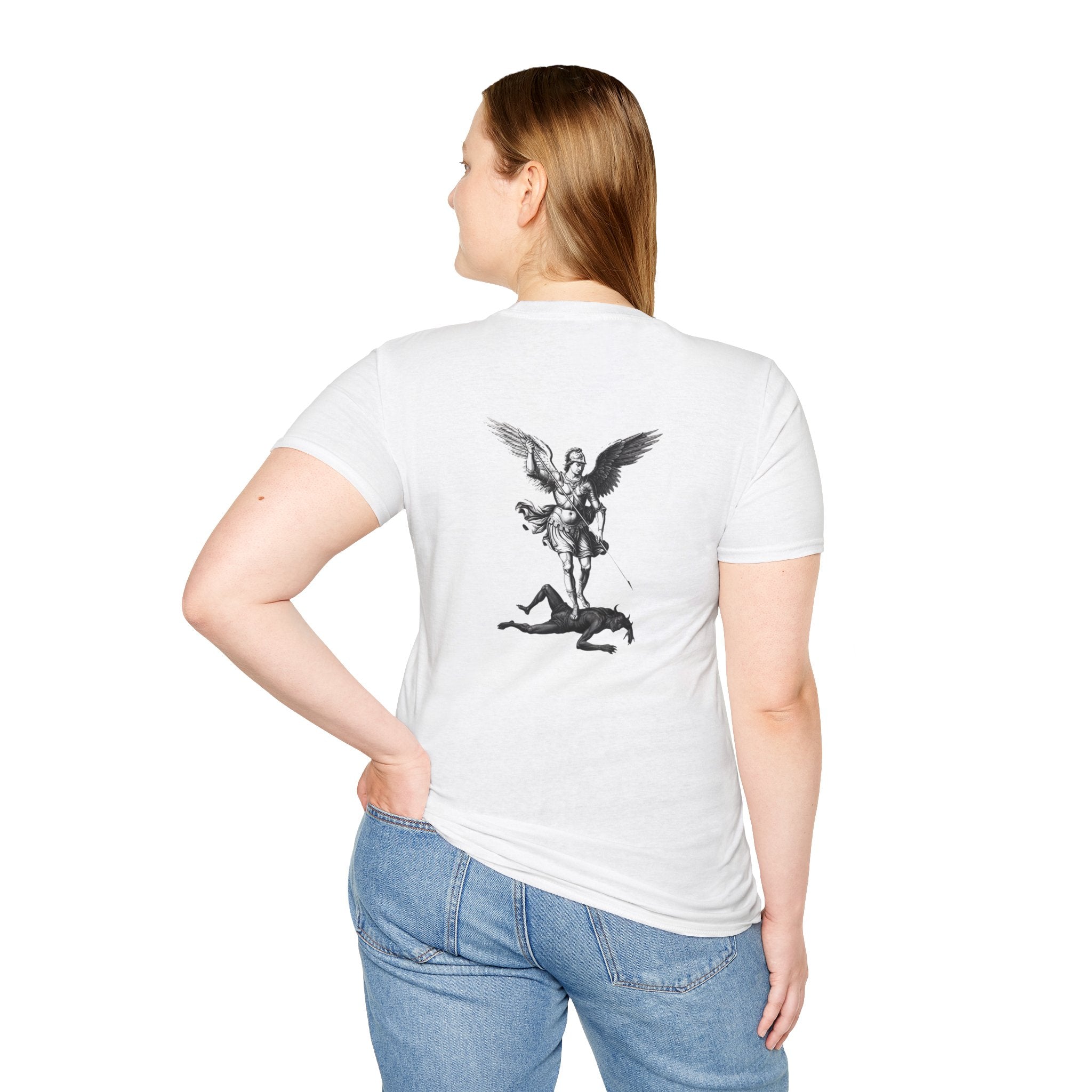 Saint Michael Striking Devil T-Shirt