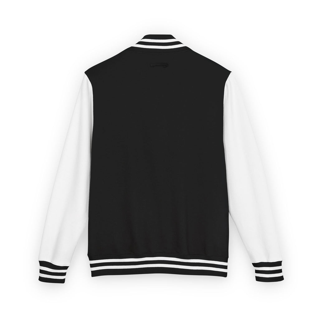 King of Kings Letterman Jacket - Minimal Vertical Script Chest Design