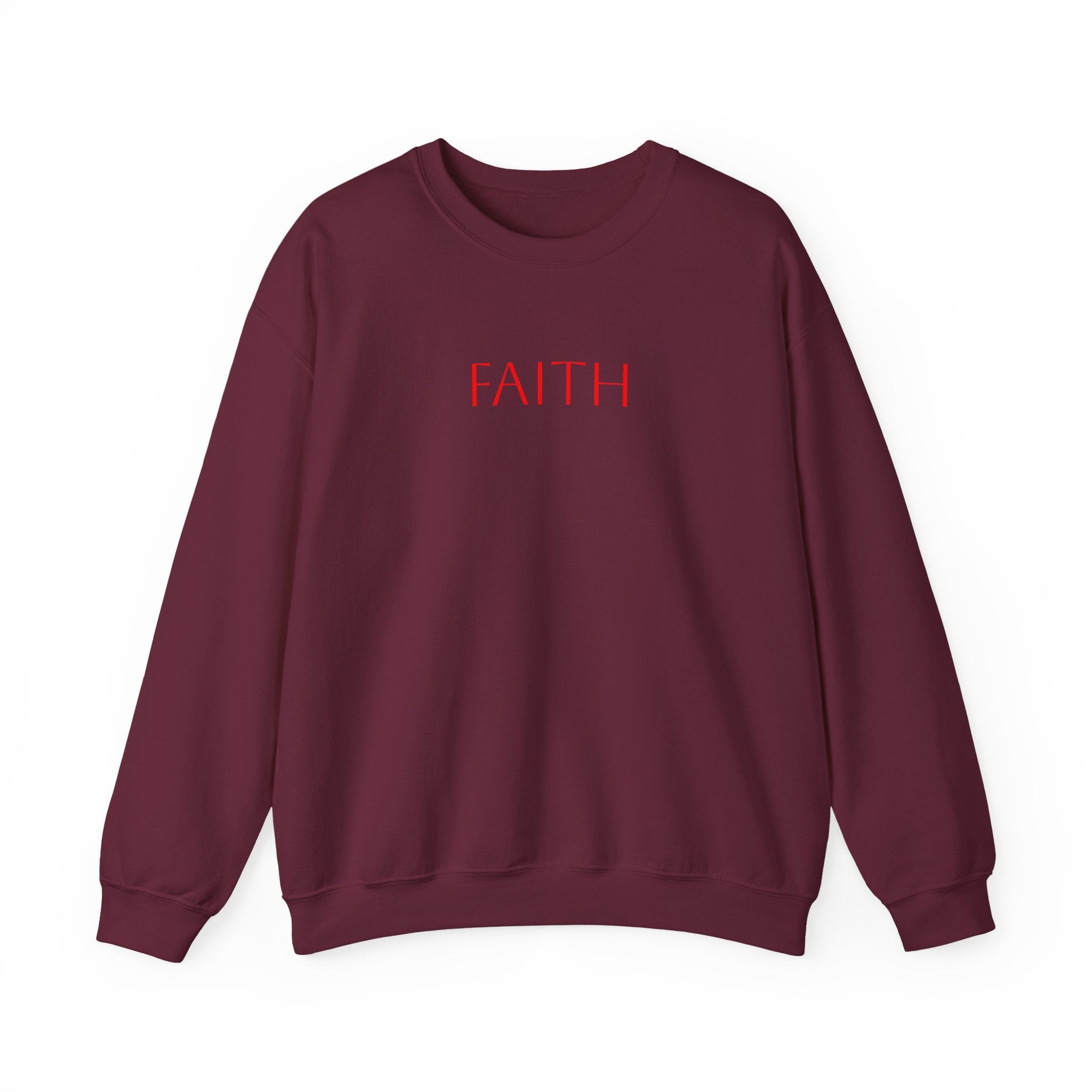 Faith Crewneck Sweatshirt — Minimal Inspirational Pullover