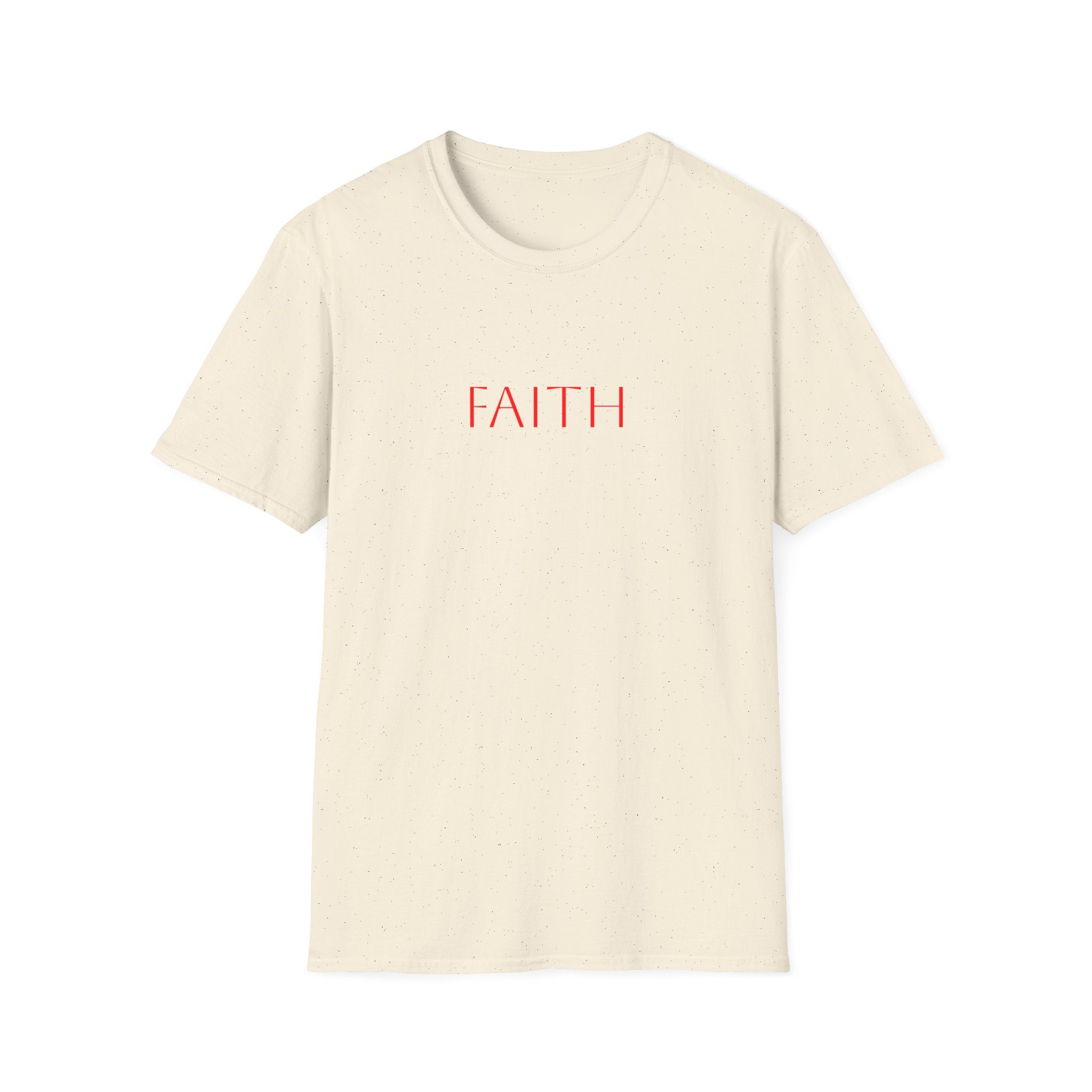 Faith Minimalist T-Shirt — Pink Script "FAITH" Christian Tee