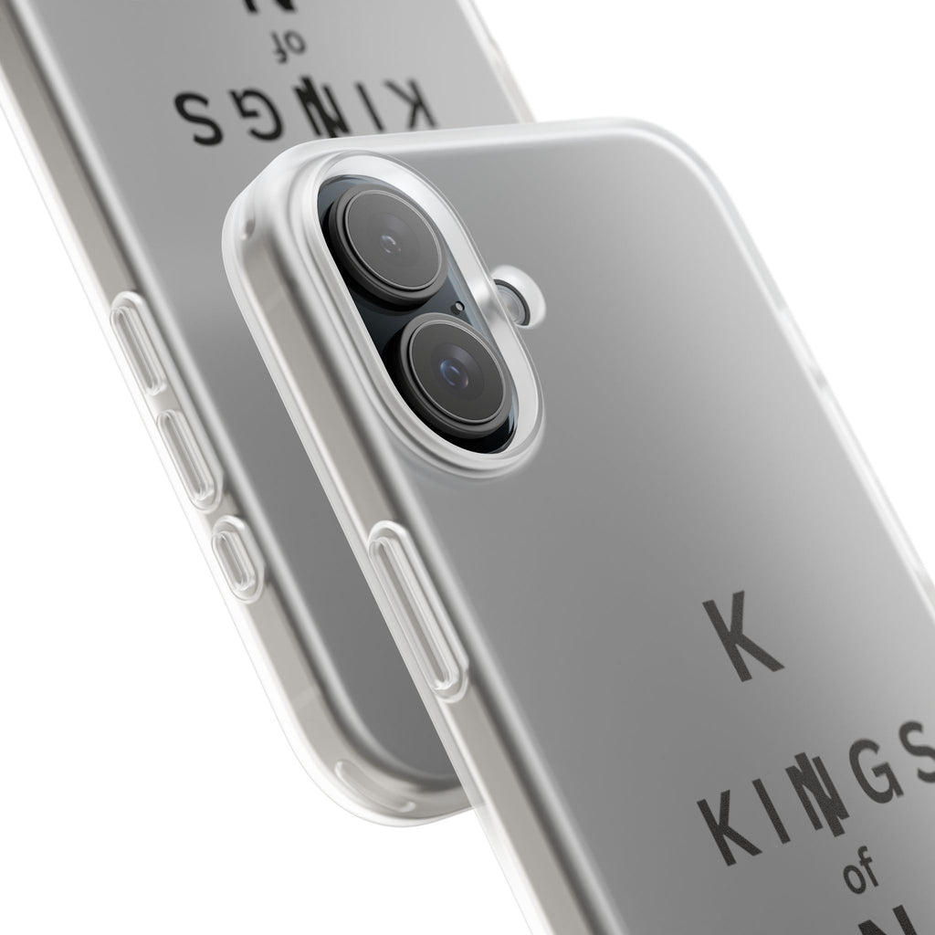 Flexi Phone Case — Minimal "Kings of King" Vertical Text Protective Cover