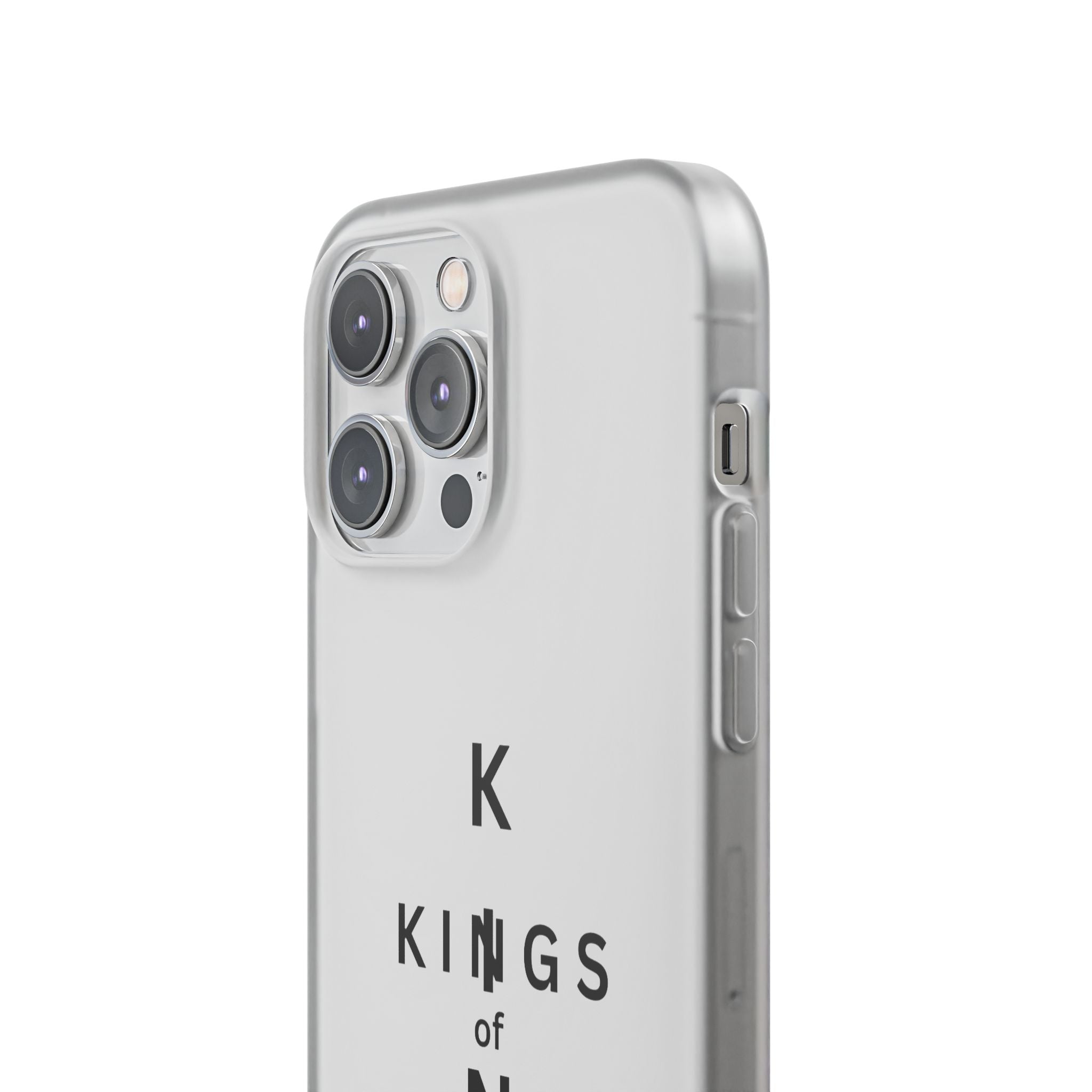 Flexi Phone Case — Minimal "Kings of King" Vertical Text Protective Cover