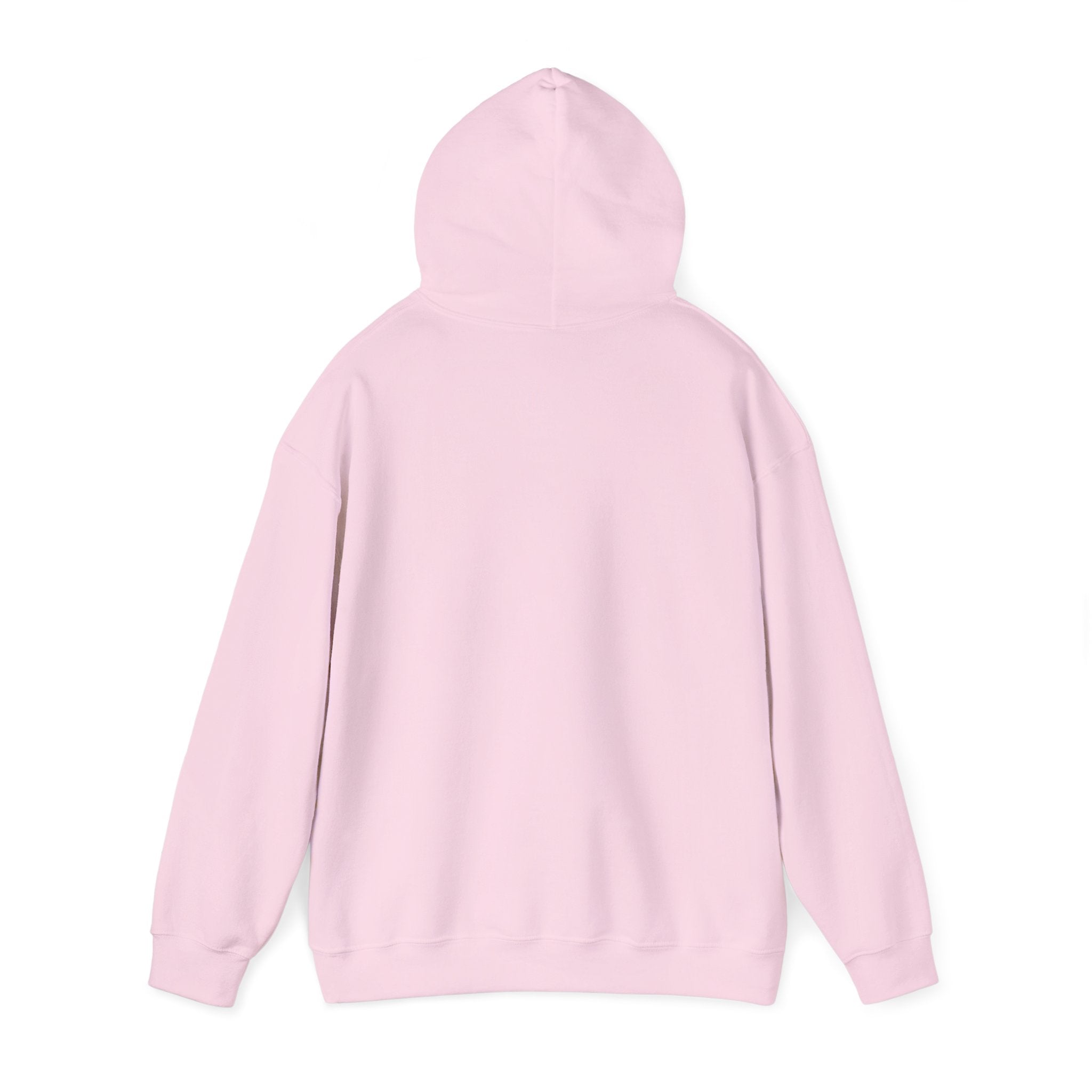 Pink Monogram Box Hoodie — YHWH Minimalist Faith Sweatshirt