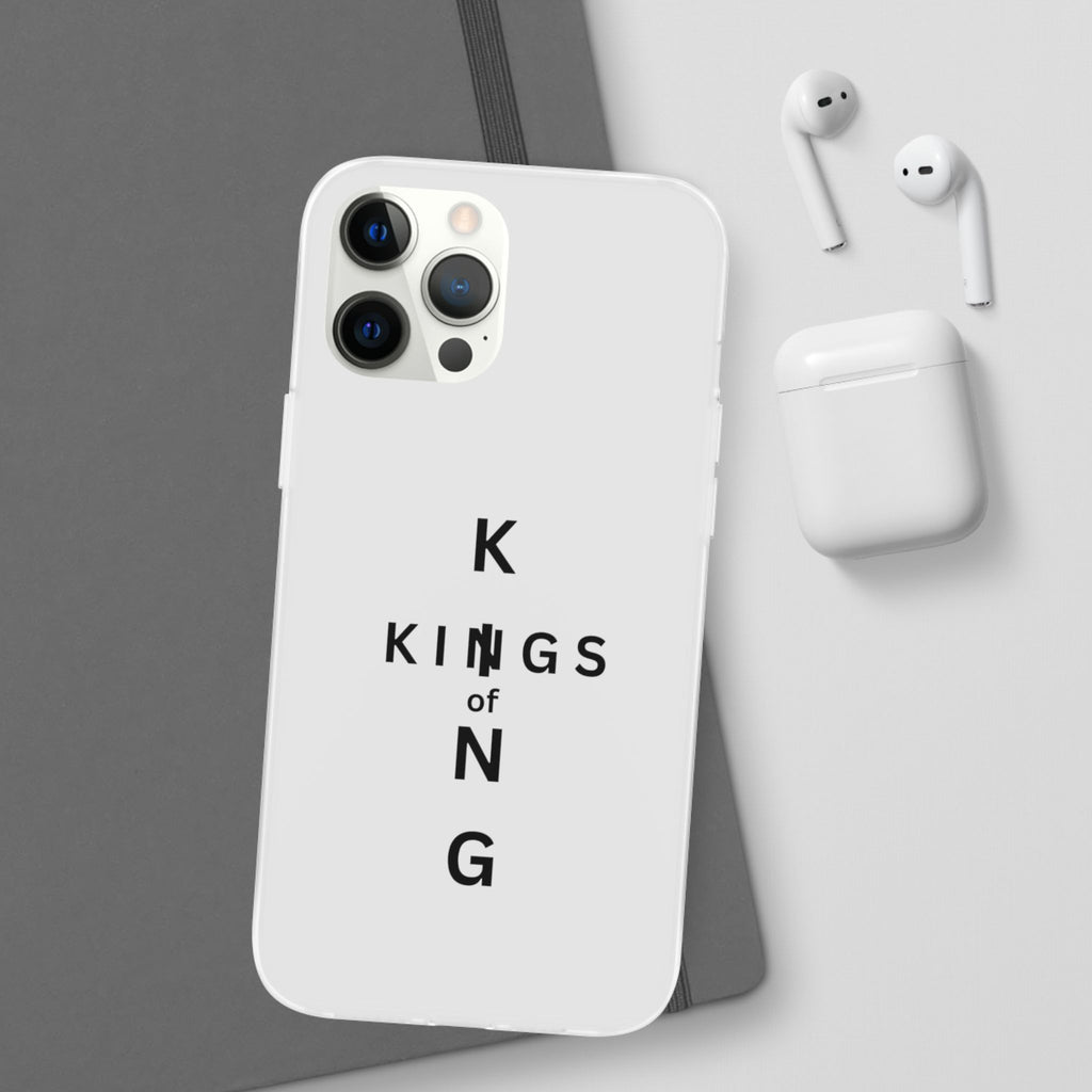 Flexi Phone Case — Minimal "Kings of King" Vertical Text Protective Cover