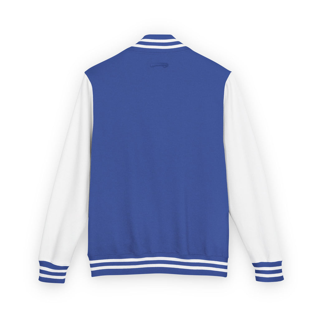 King of Kings Letterman Jacket - Minimal Vertical Script Chest Design