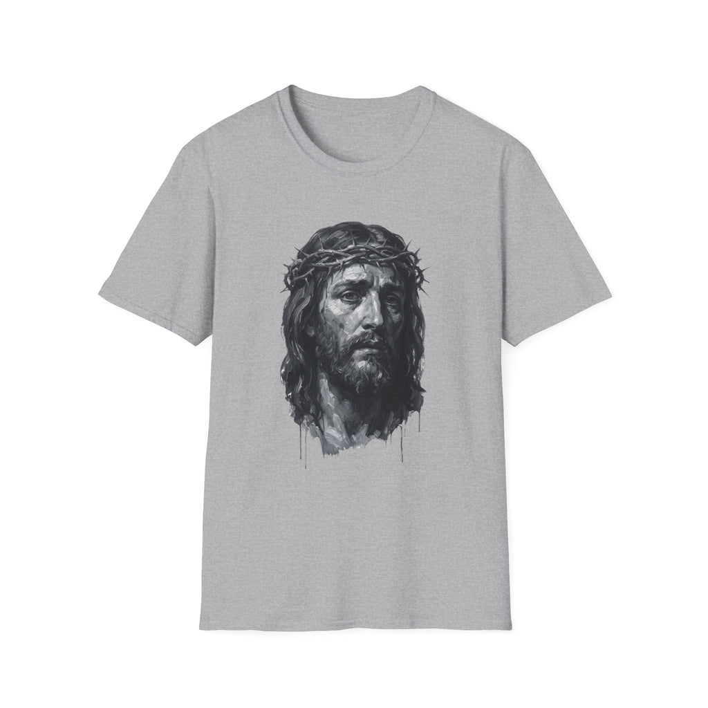 Jesus Portrait T-Shirt – Crown of Thorns Christian Tee
