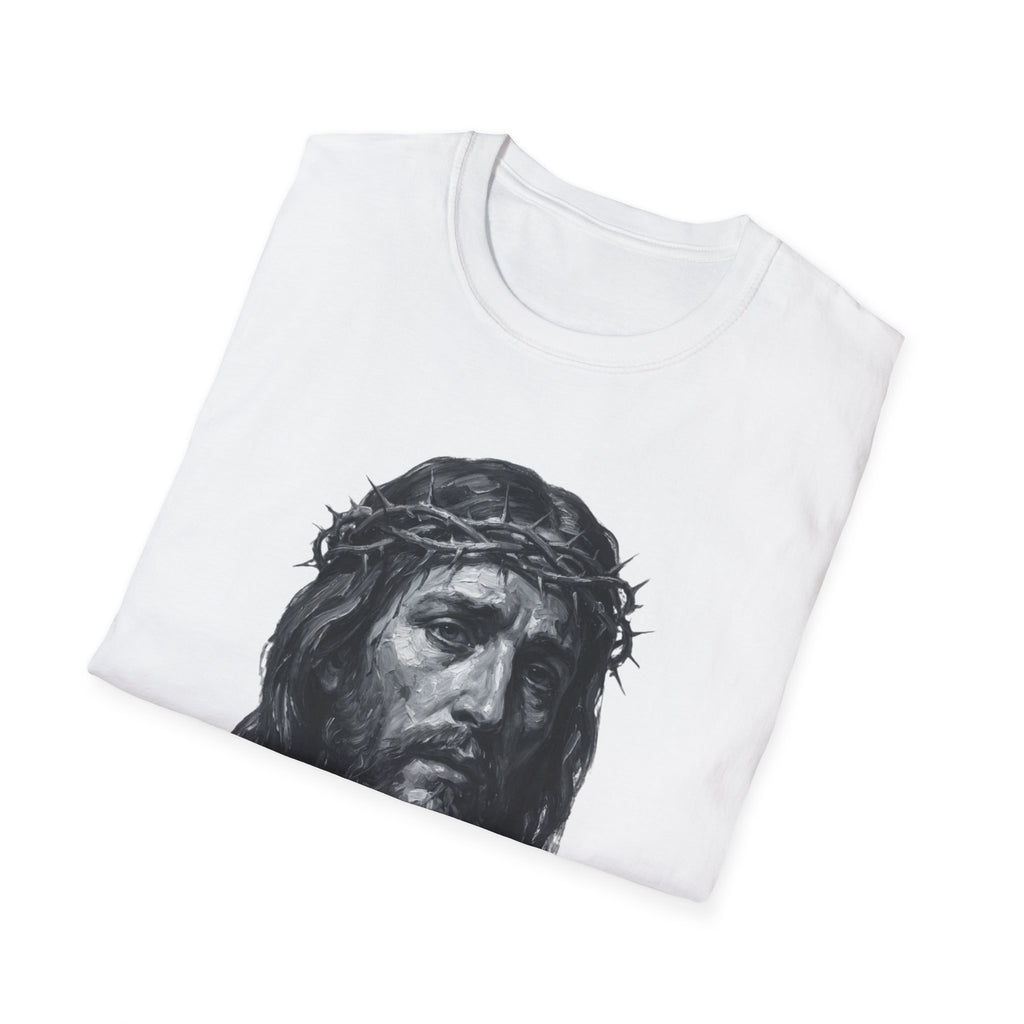 Jesus Portrait T-Shirt – Crown of Thorns Christian Tee