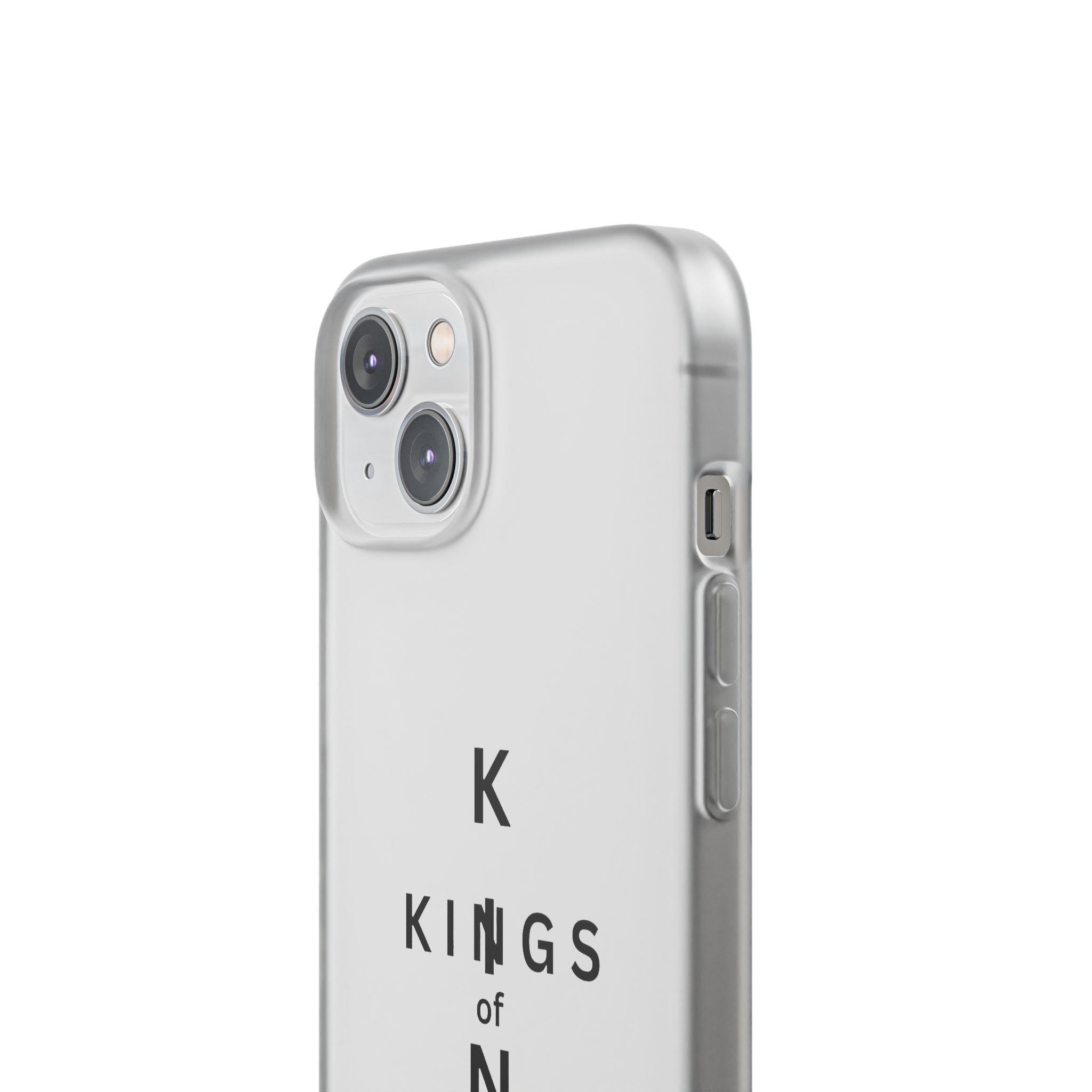 Flexi Phone Case — Minimal "Kings of King" Vertical Text Protective Cover