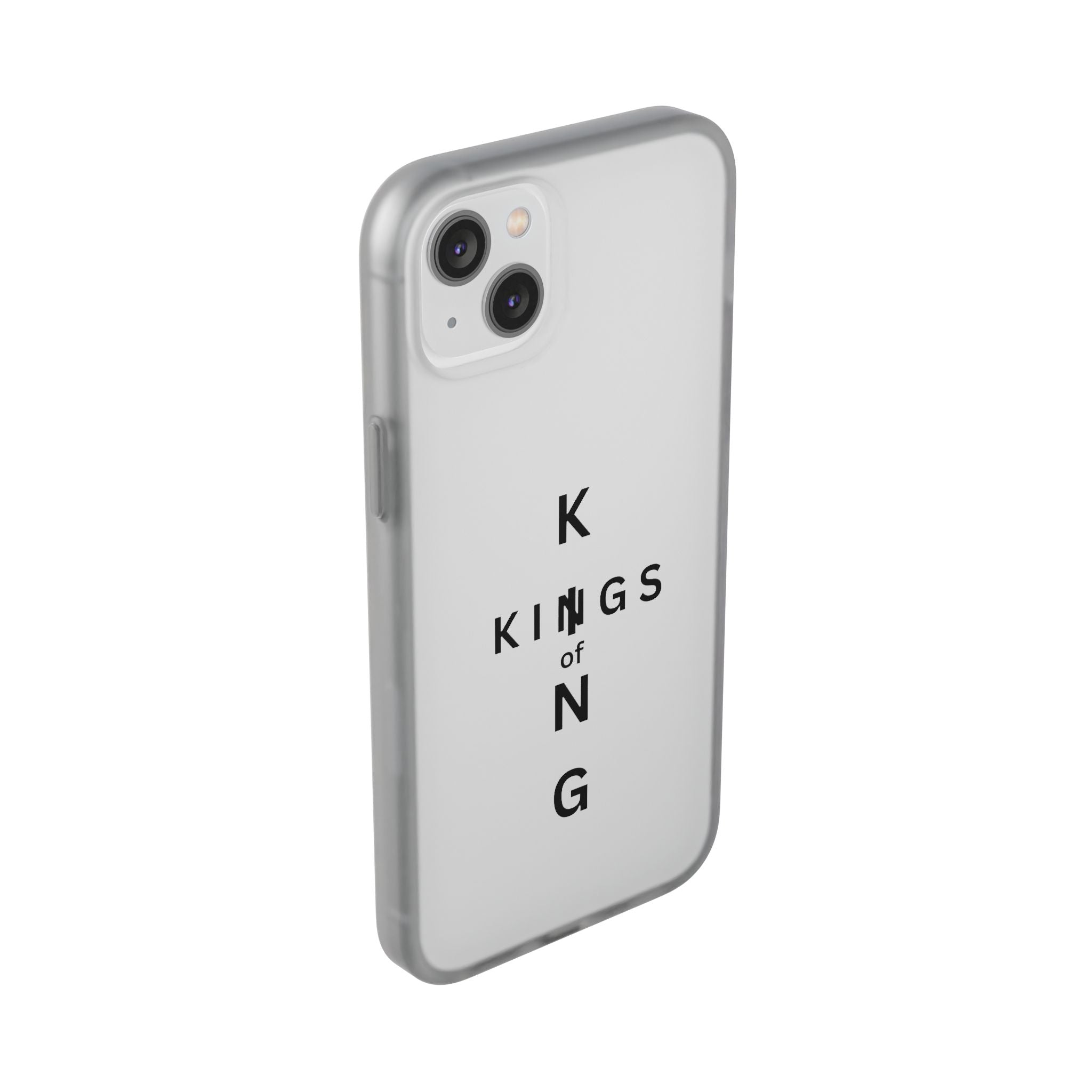 Flexi Phone Case — Minimal "Kings of King" Vertical Text Protective Cover