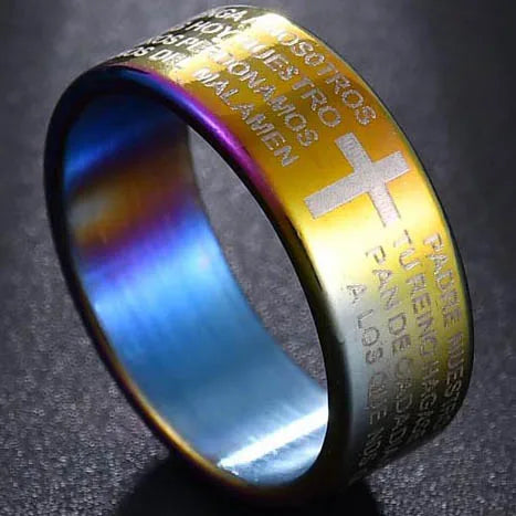 Minimalist Cross Ring
