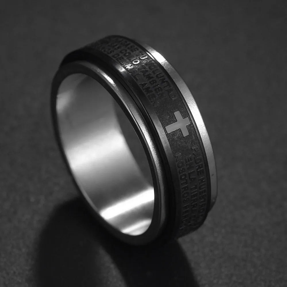 Minimalist Cross Ring