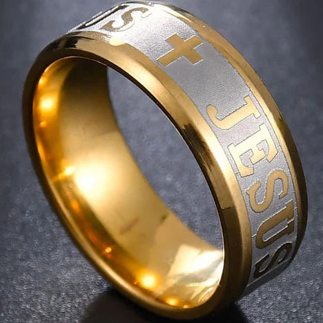 Minimalist Cross Ring