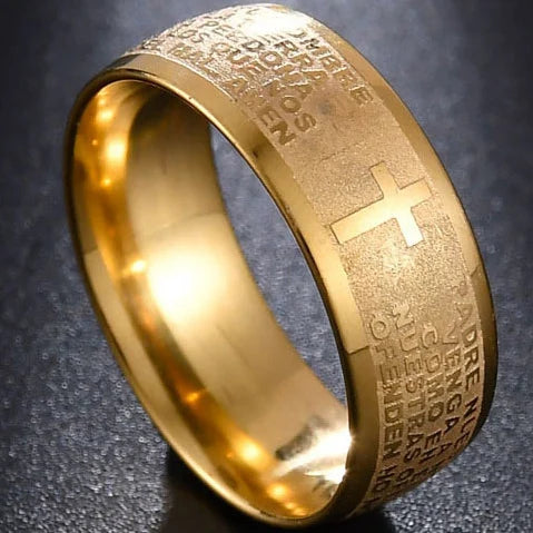 Minimalist Cross Ring
