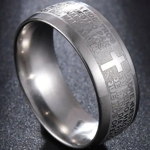 Minimalist Cross Ring