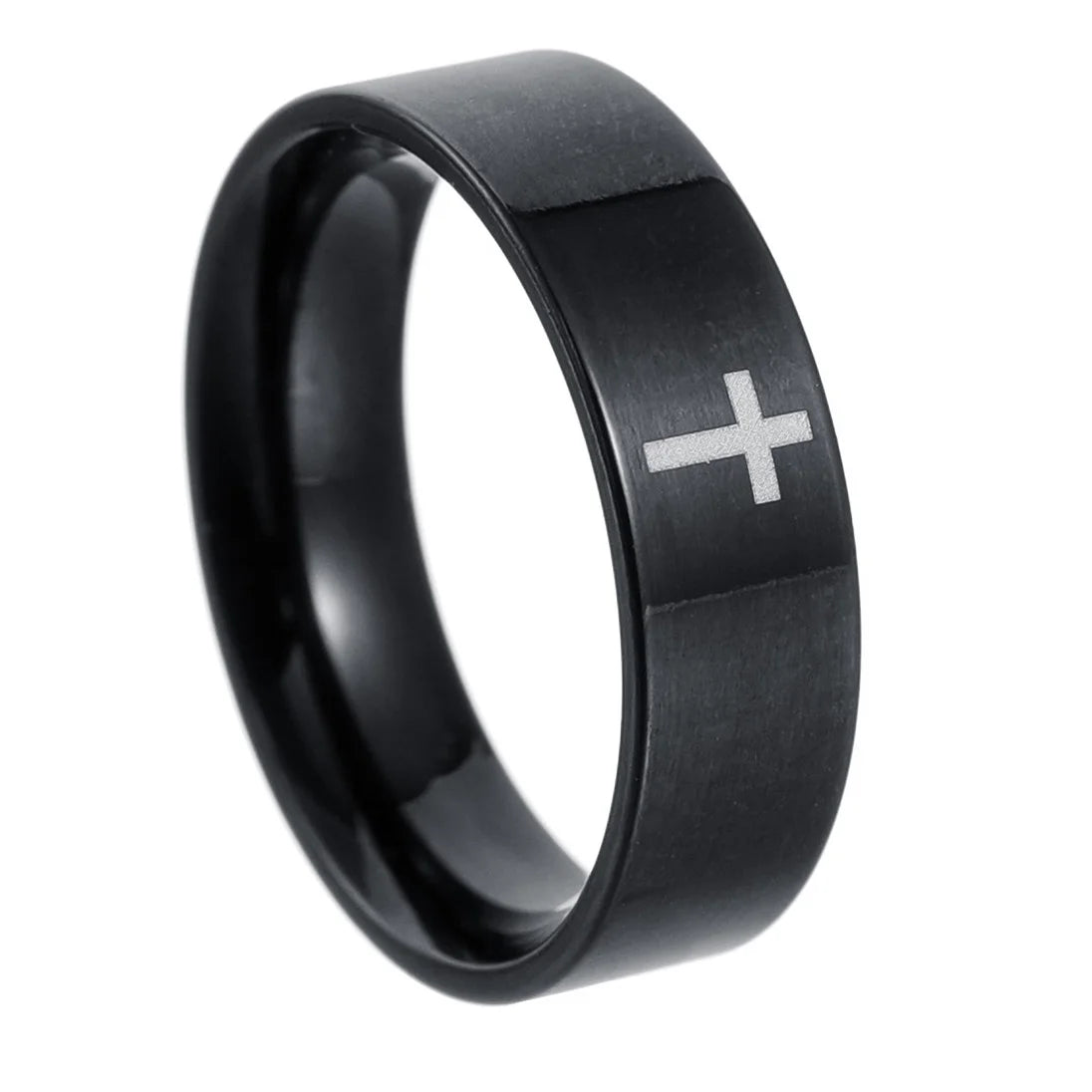 Minimalist Cross Ring