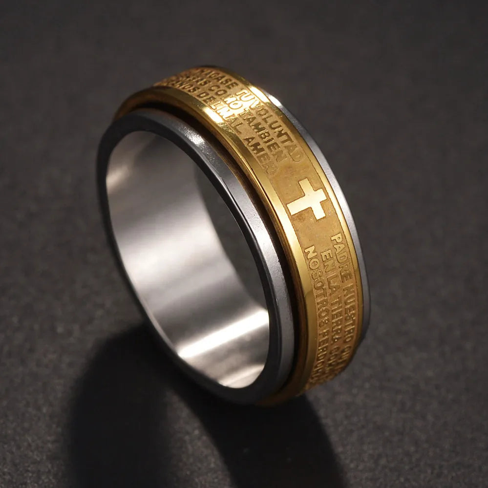 Minimalist Cross Ring