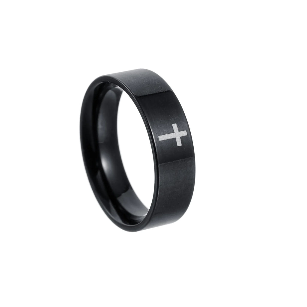 Minimalist Cross Ring