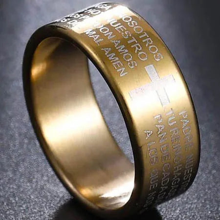 Minimalist Cross Ring