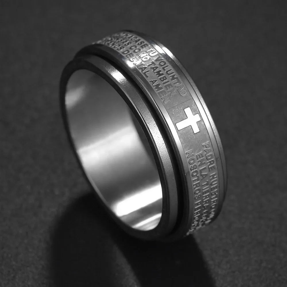 Minimalist Cross Ring