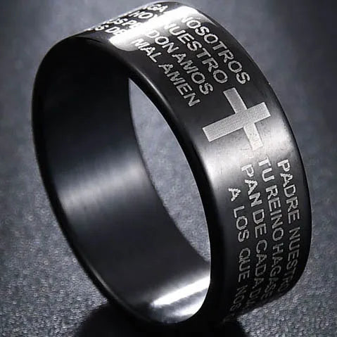 Minimalist Cross Ring