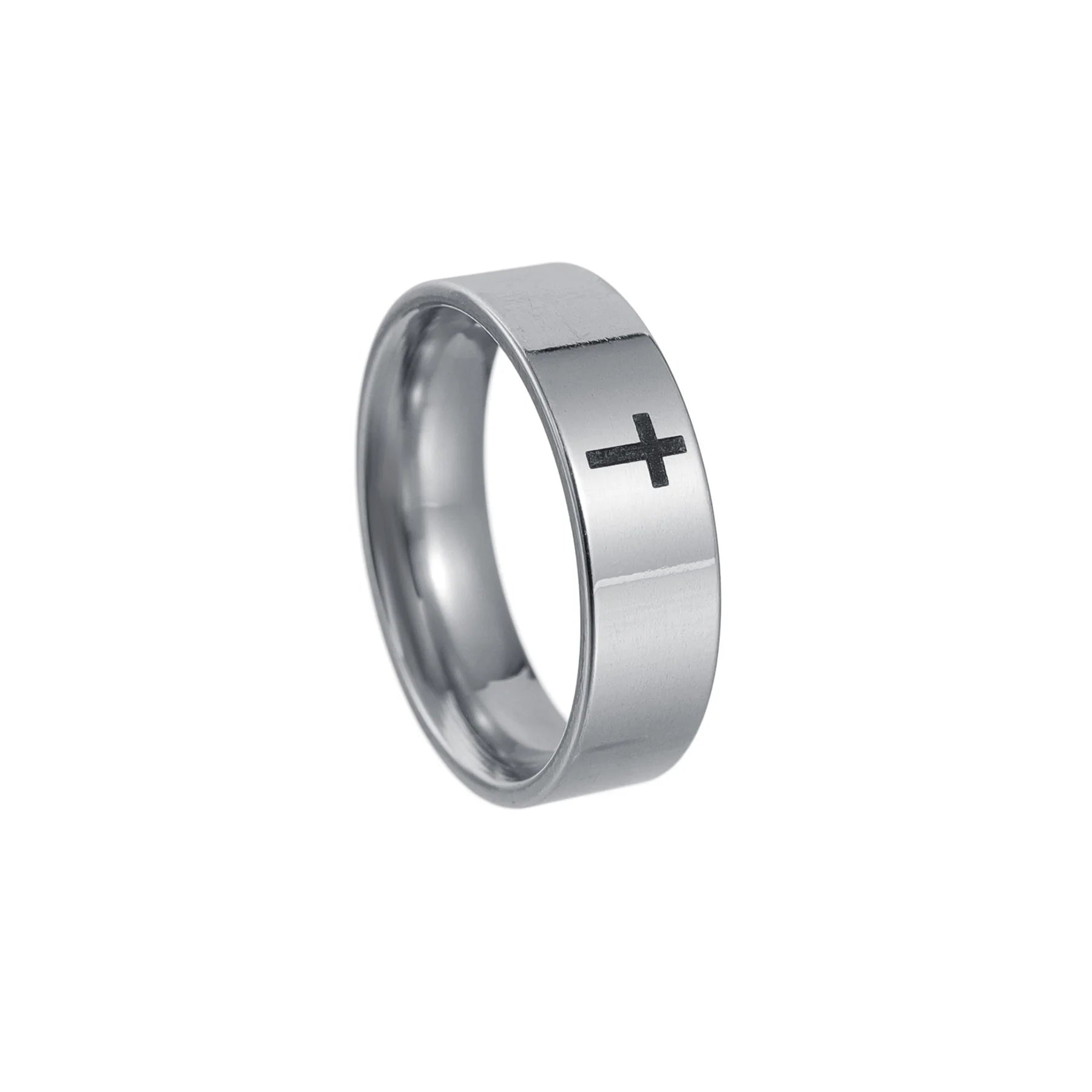 Minimalist Cross Ring