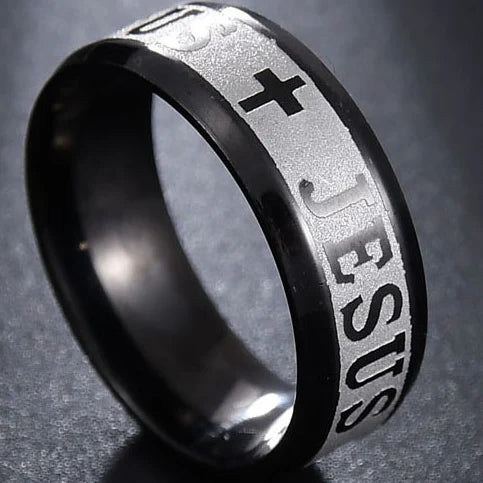 Minimalist Cross Ring